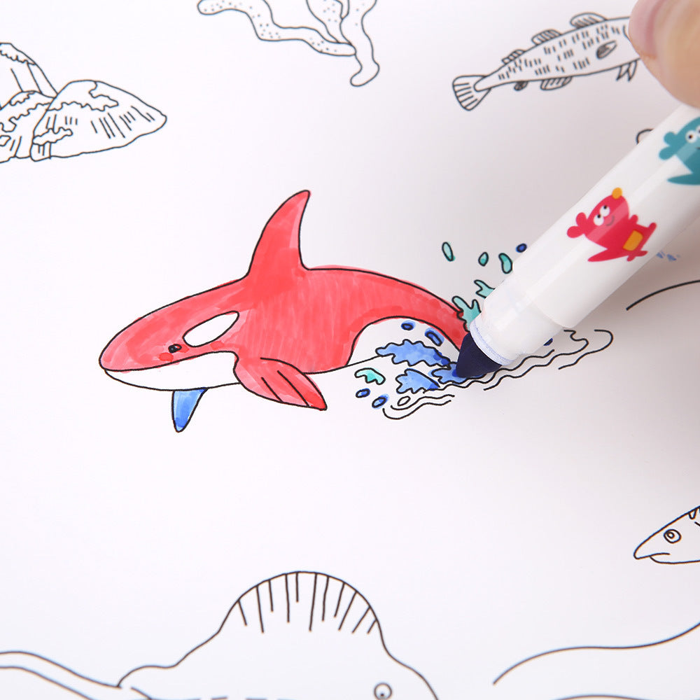 Jarmelo Giant Colouring Poster Pads - The World