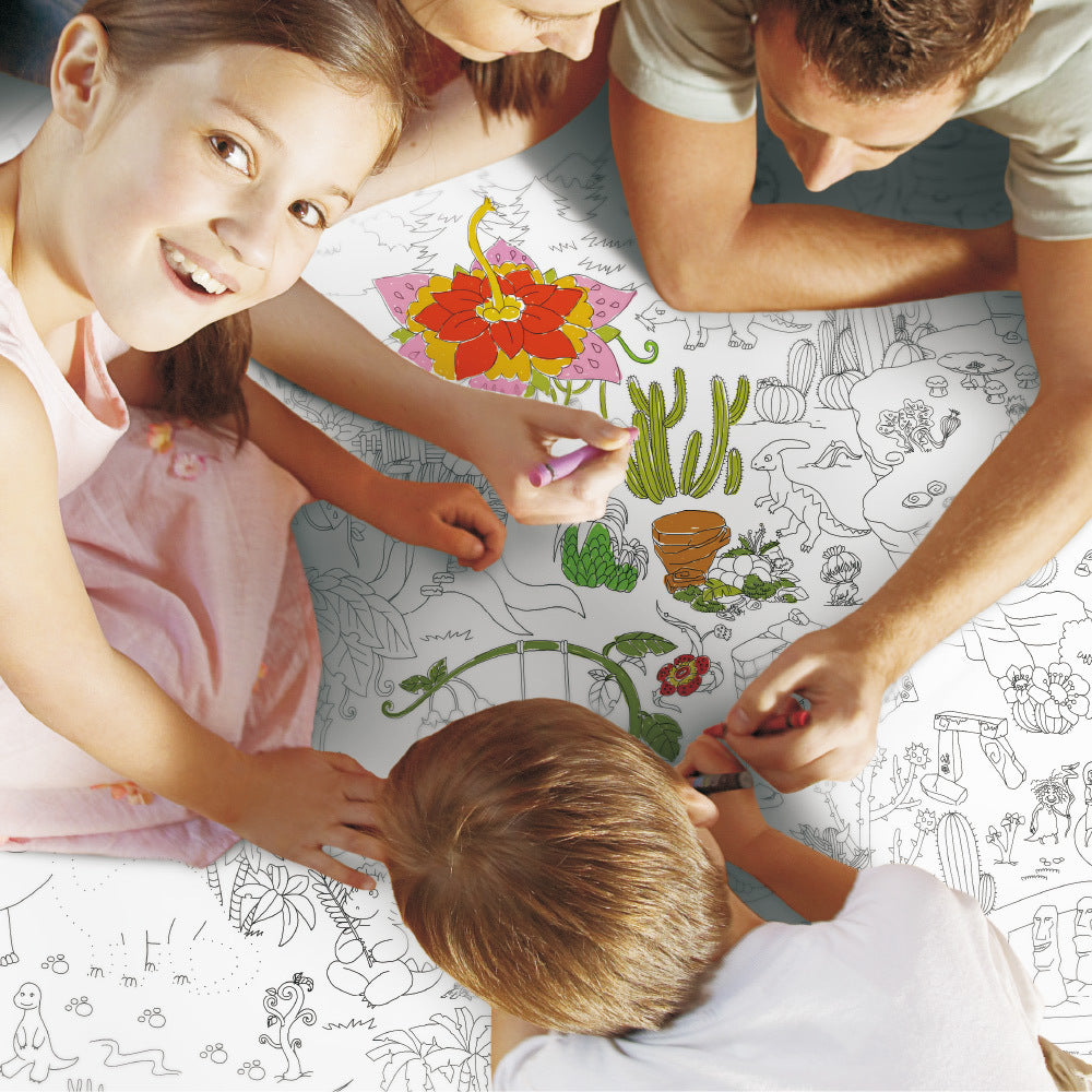 Jarmelo Giant Colouring Poster Pads - The World
