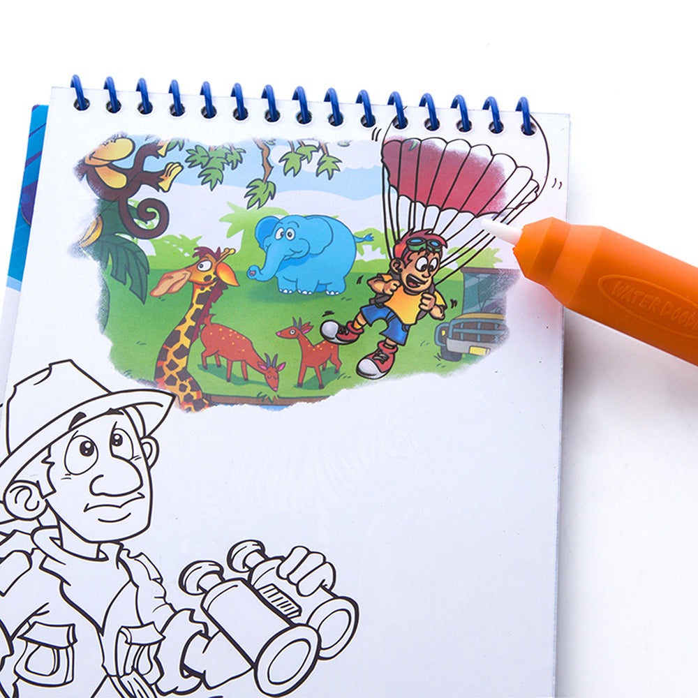Jarmelo Magic Water Colouring Pad - Animal Kingdom