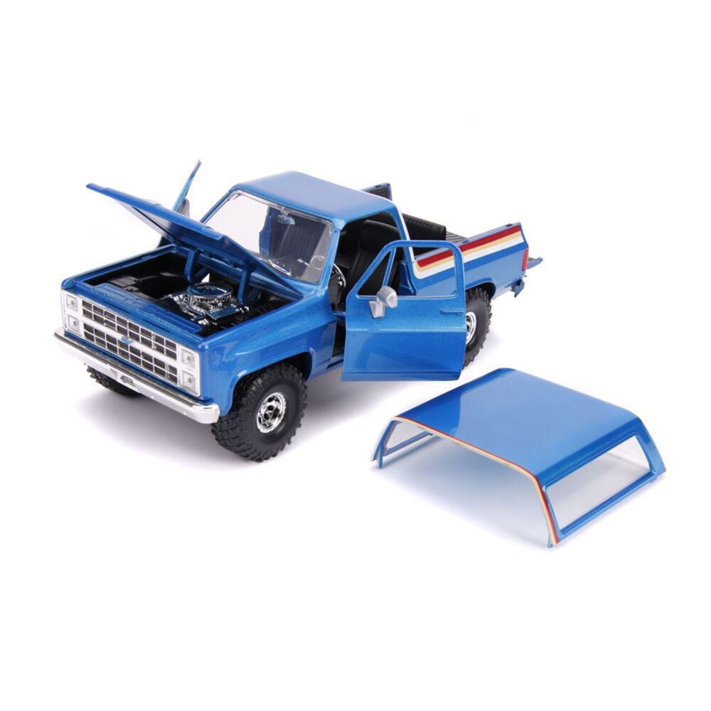Just Trucks 1980 Chevy K5 Blazer Blue 1:24 Scale Diecast Vehicle Car