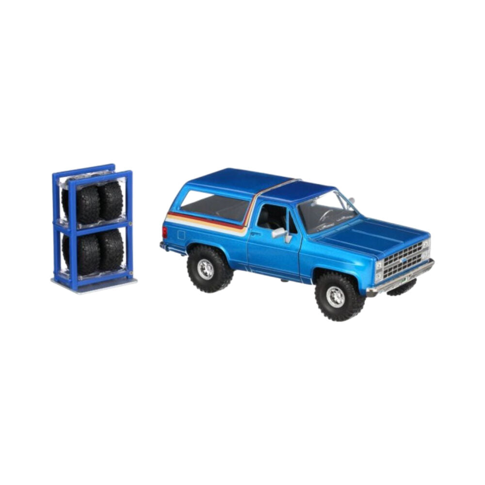 Just Trucks 1980 Chevy K5 Blazer Blue 1:24 Scale Diecast Vehicle Car