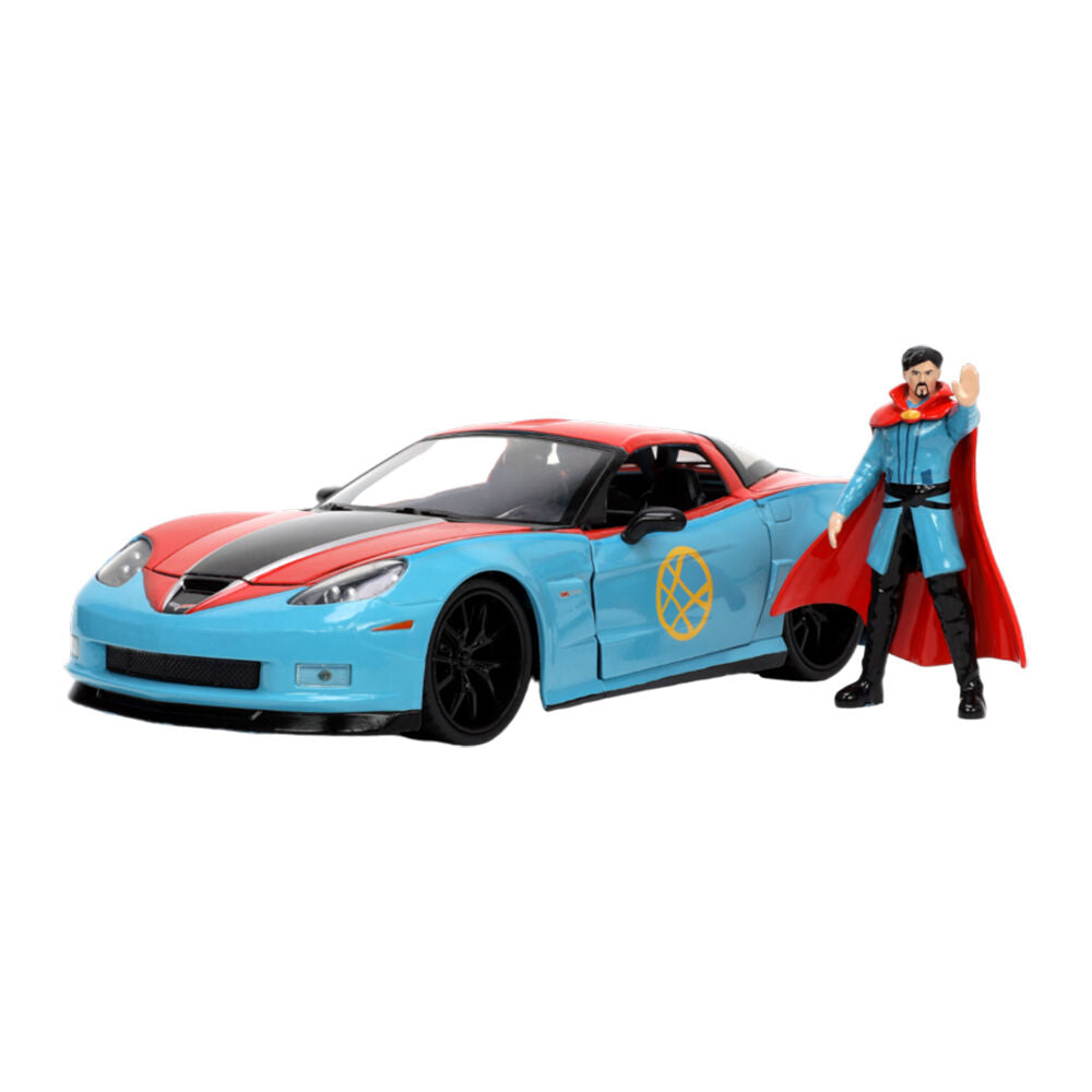 Avengers Comics Doctor Strange & 2006 Chevy Corvette 1:24 Model Toy