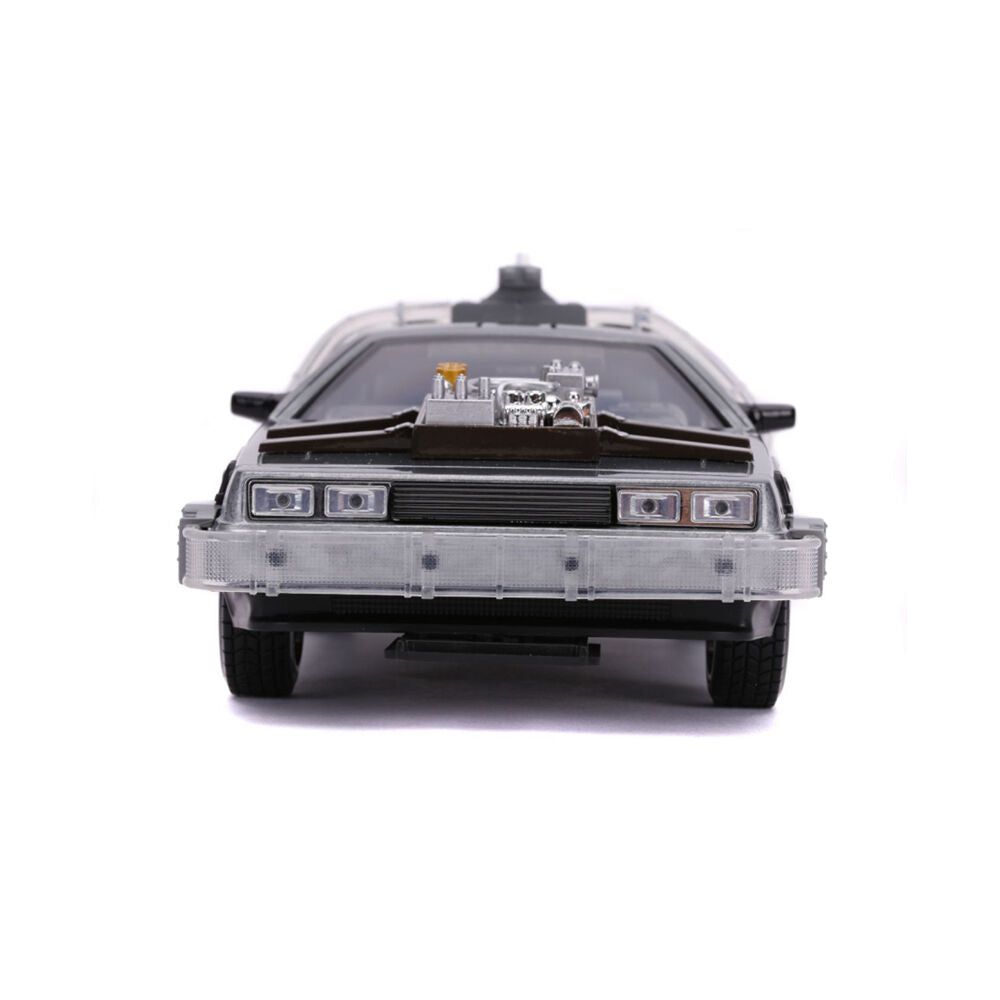 Back to the Future Part 3 Time Machine Raw Metal 1:24 Scale Model Toy