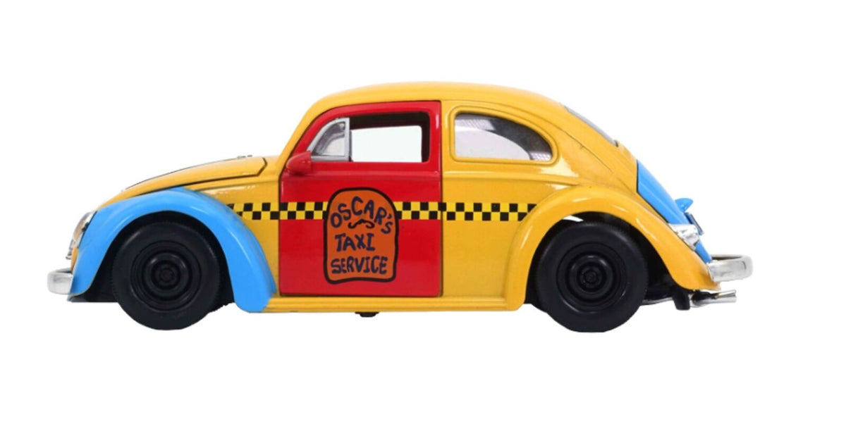 Sesame Street Oscar The Grouch W/ 1959 VW Beetle 1:24 Scale Die-Cast Vehicle Toy
