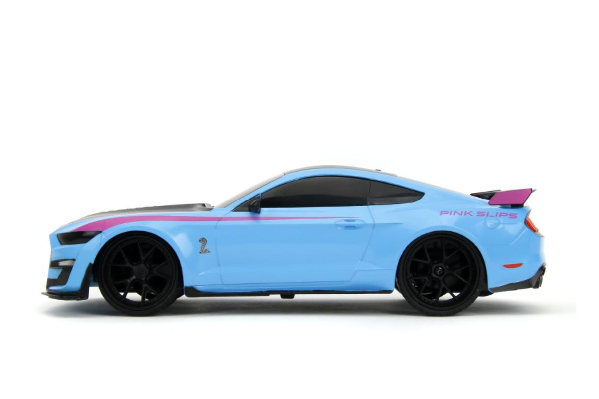 Pink Slips Blue 2020 Ford Mustang Shelby GT500 1:16 Scale RC Vehicle Toy