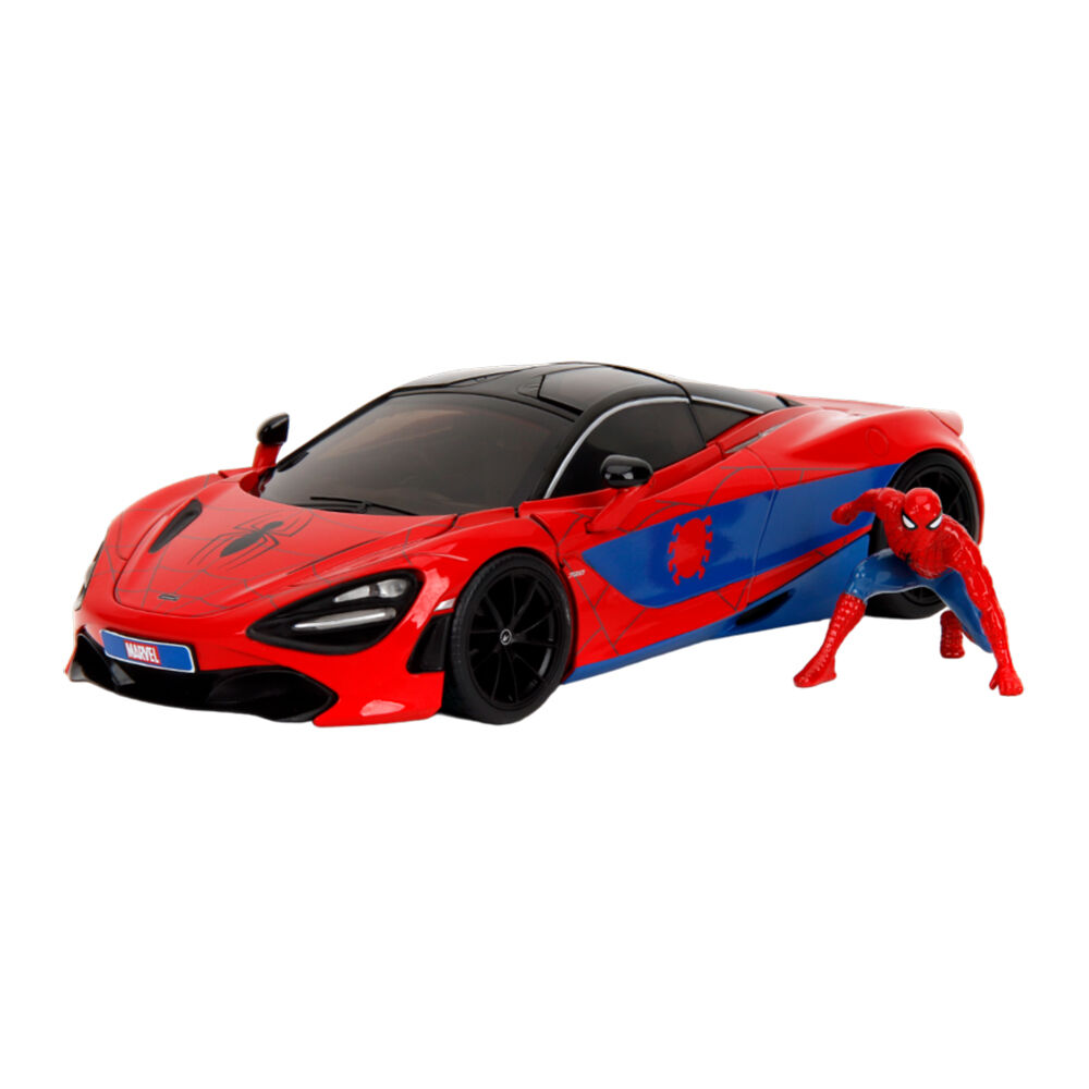 Spider-Man Spider-Man w/ McLaren 720S 1:24 Scale Die-Cast Vehicle Toy