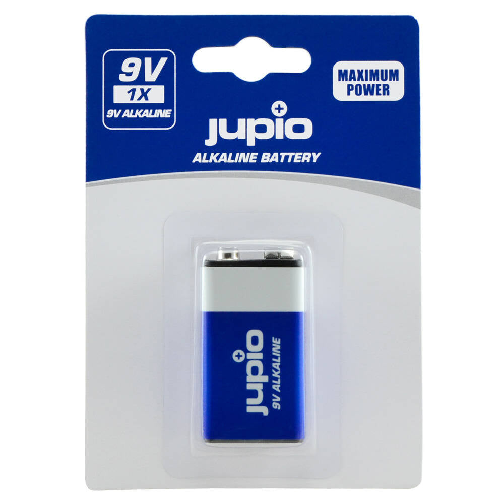 10PK Jupio Non-Rechargeable Single-use 9V Alkaline Battery 6LR61
