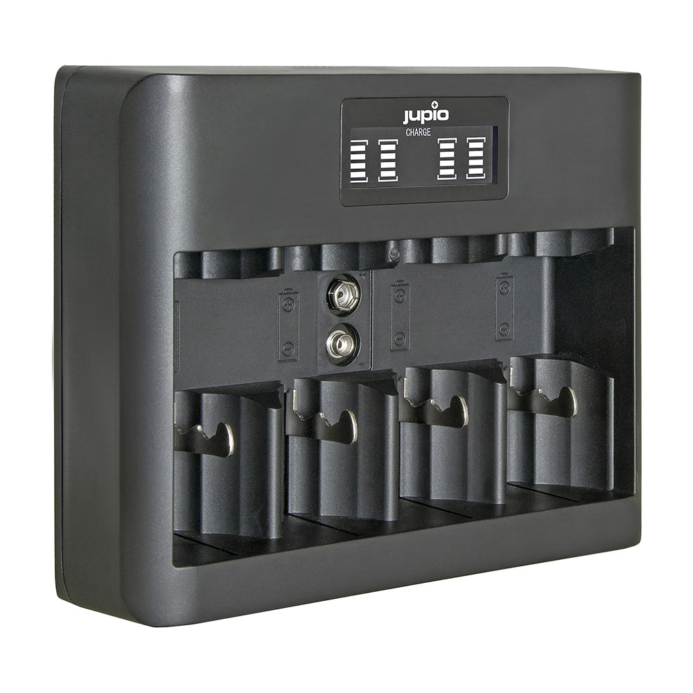 Jupio All-In-One USB Charger w/ LCD Screen For AA/AAA/C/D/9V Batteries
