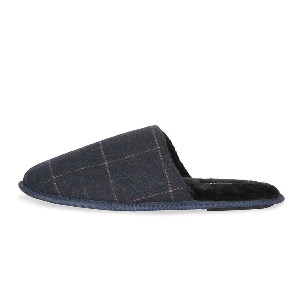 Jeff Banks Men's Scuff Slip-On Plush Slippers Mens AU10.5-11.5/EU44-45.5 - Navy