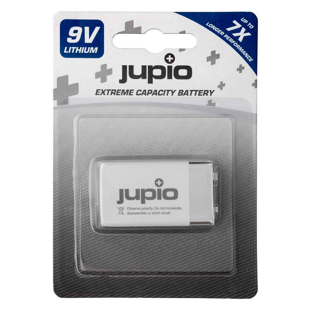 2PK Jupio Non-Rechargeable Lithium Battery 9V VPE-10 - White/Grey