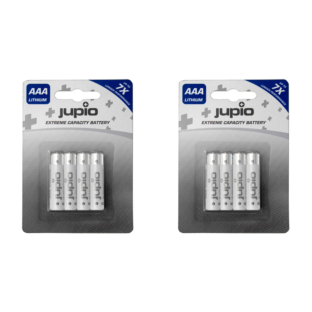 8pc Jupio Non-Rechargeable Lithium Batteries AAA VPE-14