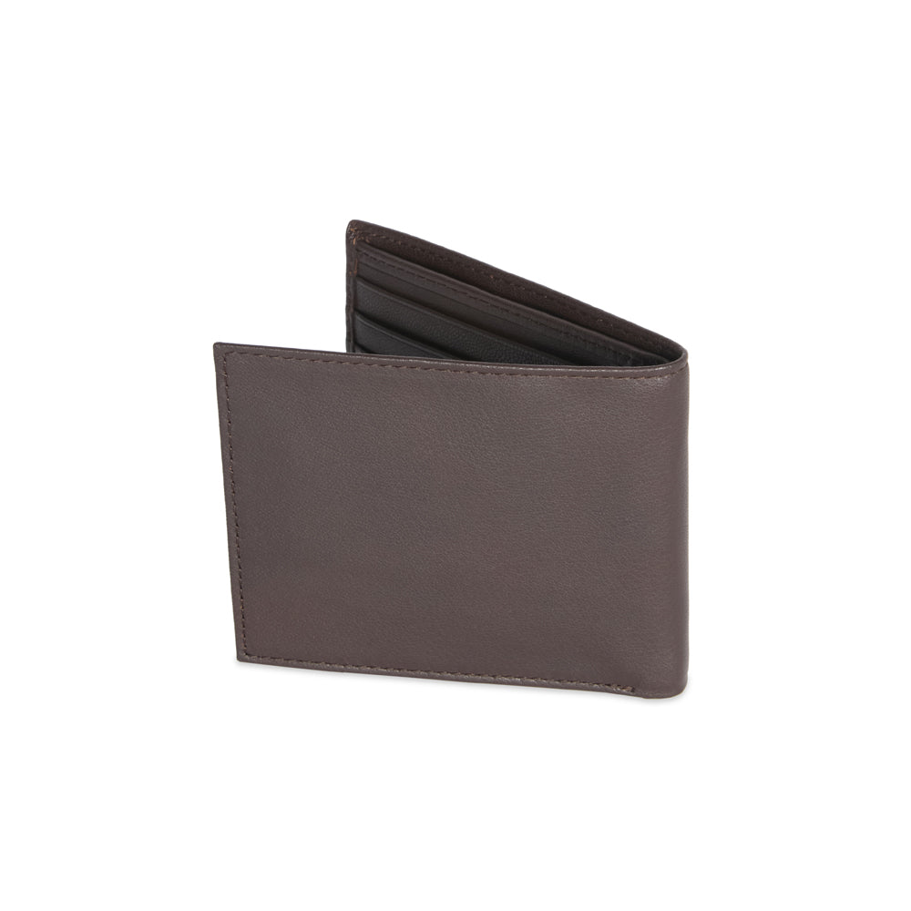 Jeff Banks Mens Classic Genuine Leather Wallet - Brown