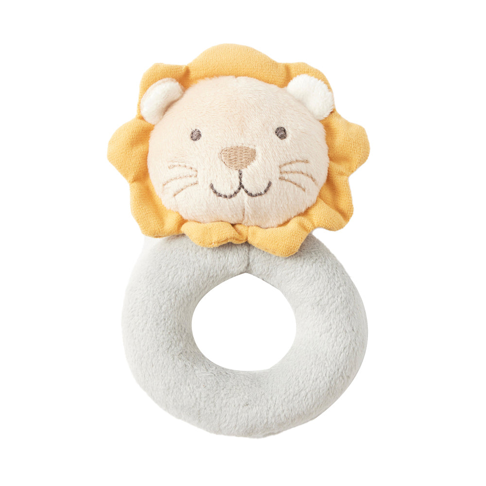 2PK Jiggle & Giggle Plush Lion Rattle Baby/Infant Toy 0m+