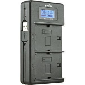Jupio Dedicated Duo USB Charger w/ LCD For Canon LP-E17 Batteries