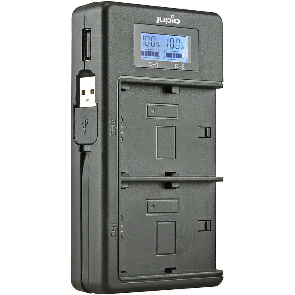 Jupio Dedicated Duo USB Charger w/ LCD For Nikon EN-EL15A Batteries