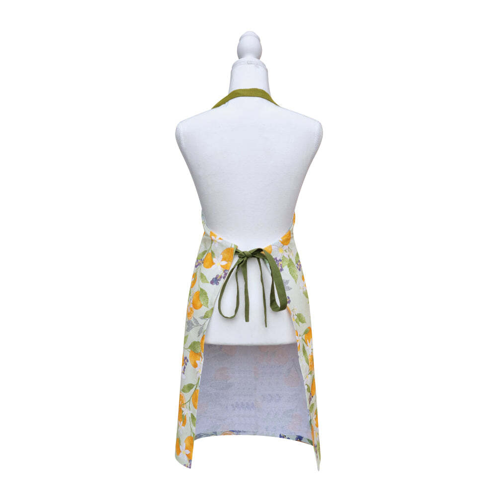 J.Elliot Home Orange 83x68cm Cotton Apron - Seafoam & Olive