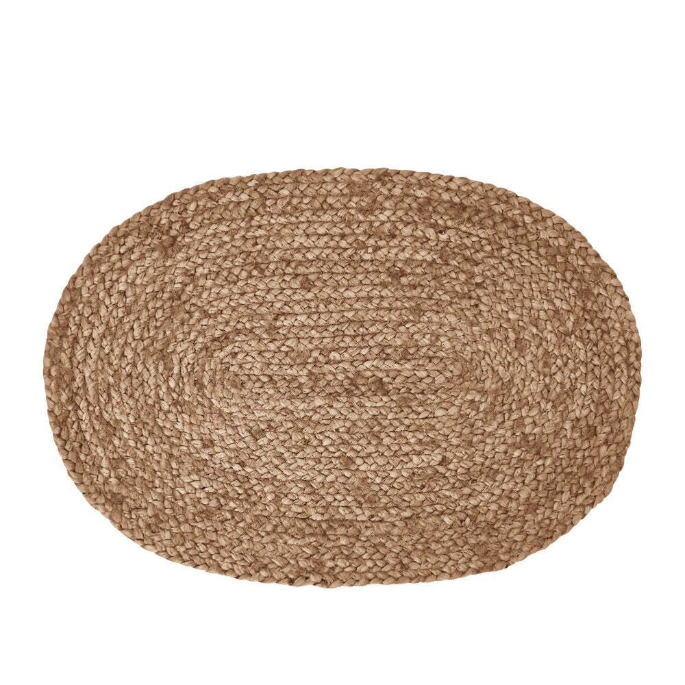 J.Elliot Home Madden Jute Placemat 4 Pack Oval 35x50cm Natural