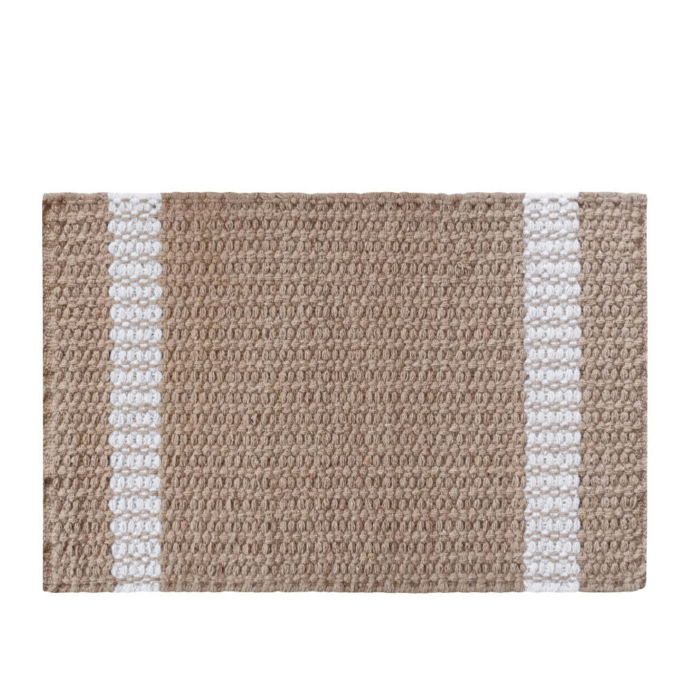 4PK J.Elliot Home Conner 33x48cm Jute Placemat - Ivory