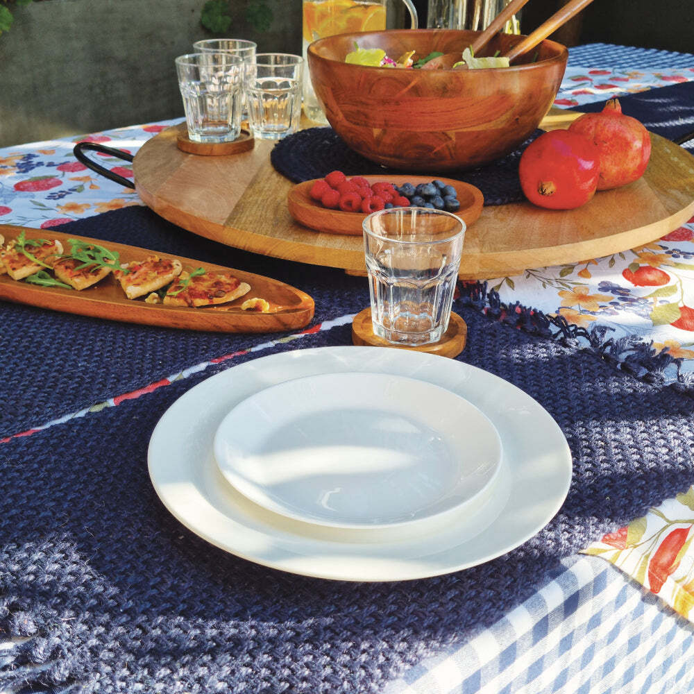 4PK J.Elliot Home Rowan 33x48cm Jute Placemat - Navy