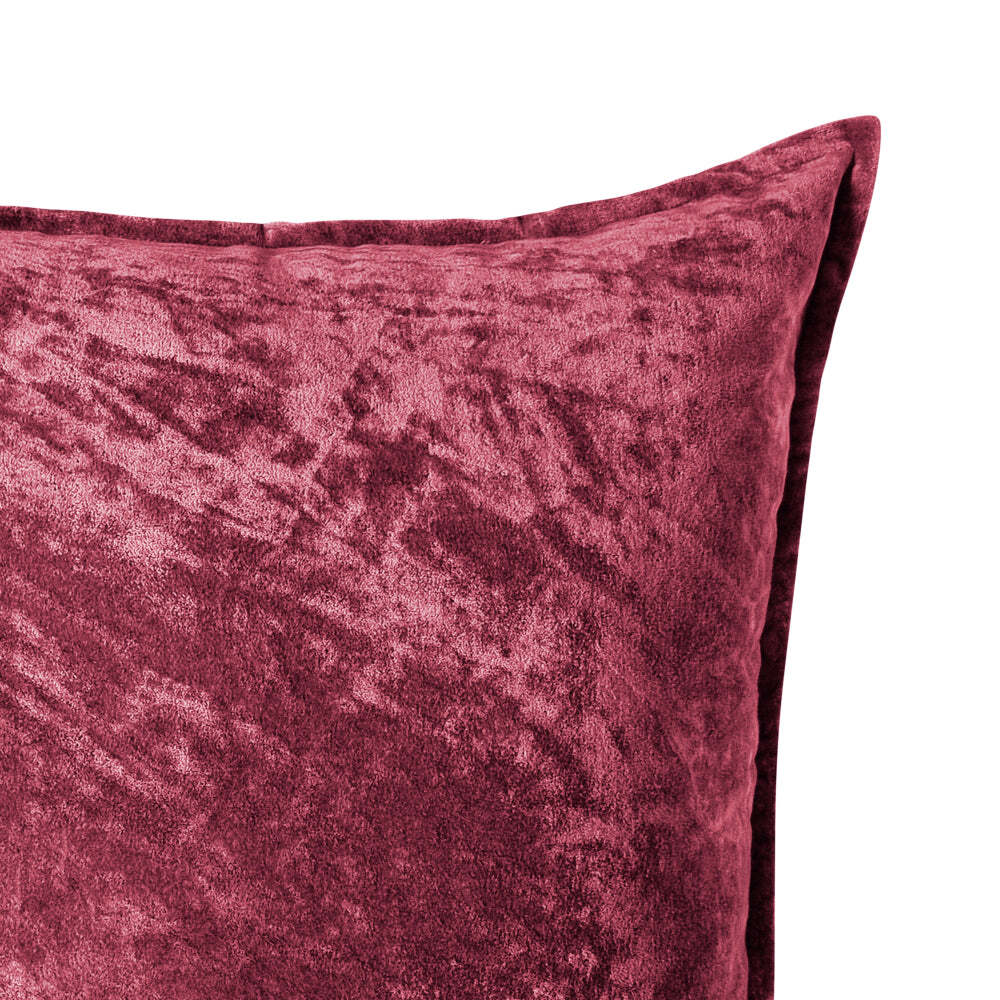 J. Elliot Home Veronica Cotton Velvet Cushion 50x50cm Grape