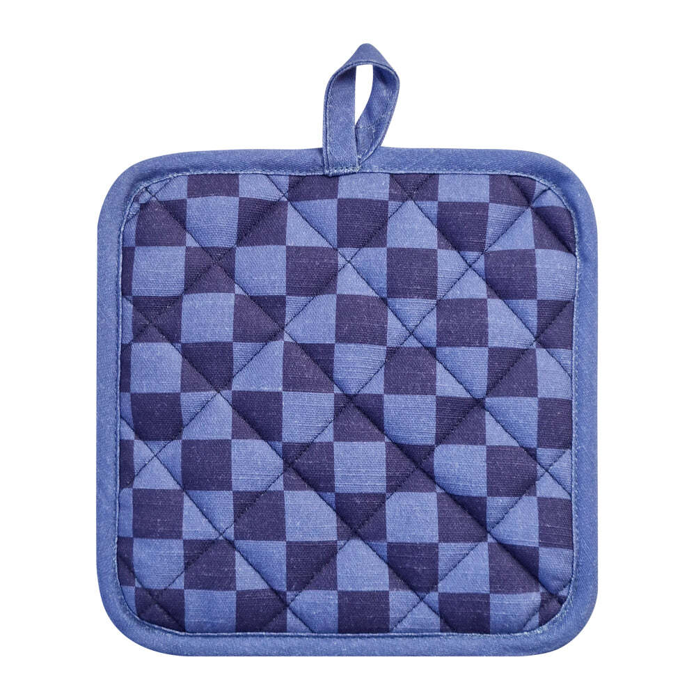 2pc J.Elliot Home Millie Pot Holder 21x21cm Dusty Blue Multicolour