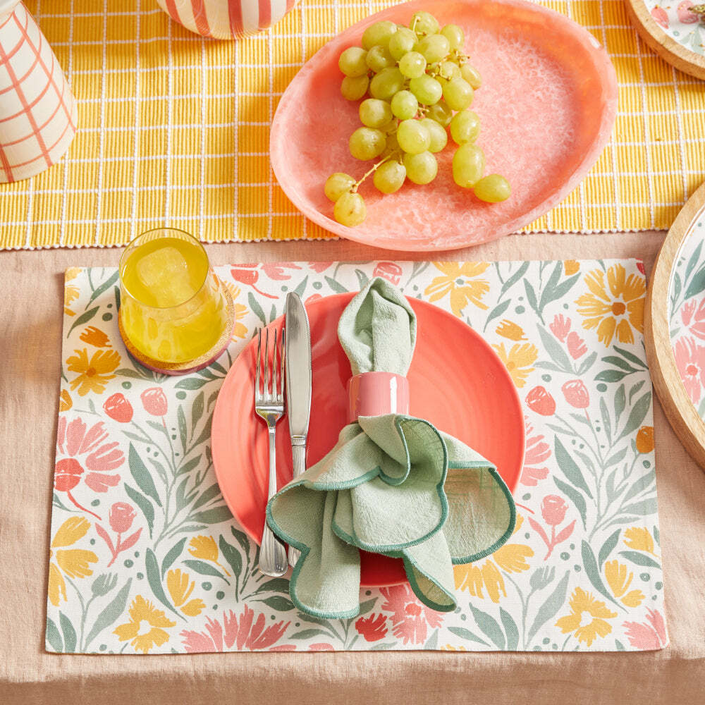 4pc J.Elliot Home Sally Napkin 45x45cm Peppermint