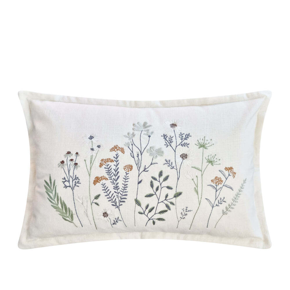 J.Elliot Home Petal Cushion 35x55cm Ivory Multicolour