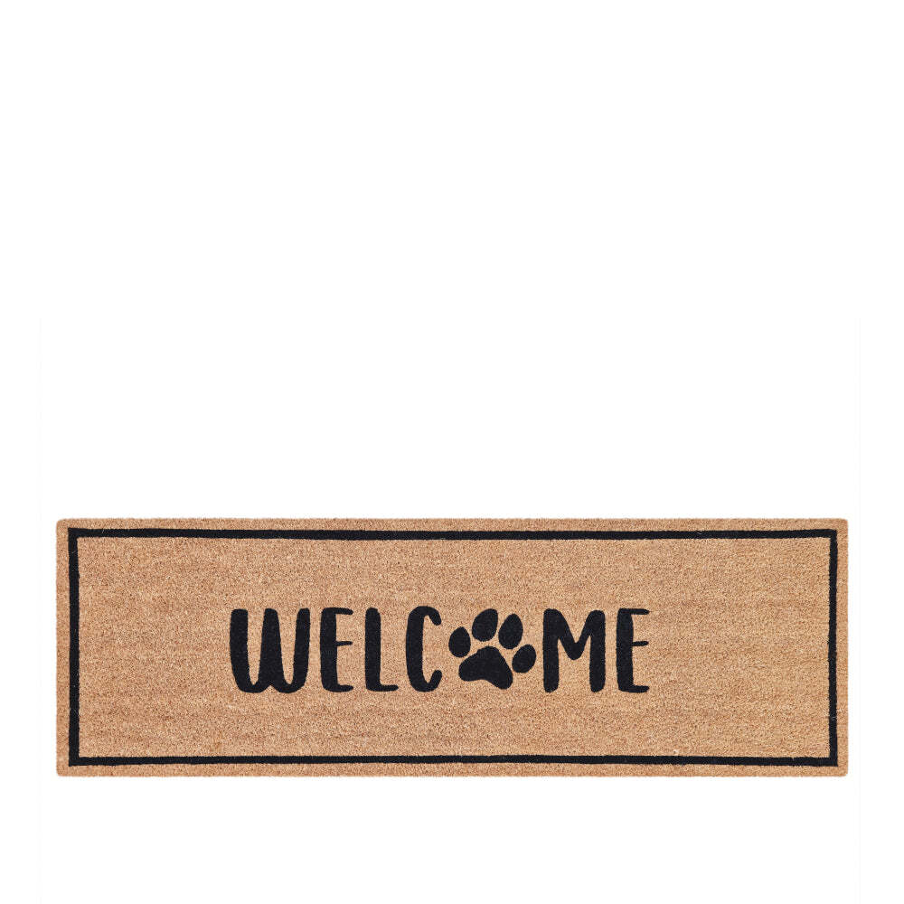 J.Elliot Home Paw Welcome 40x120cm PVC Backed Coir Doormat