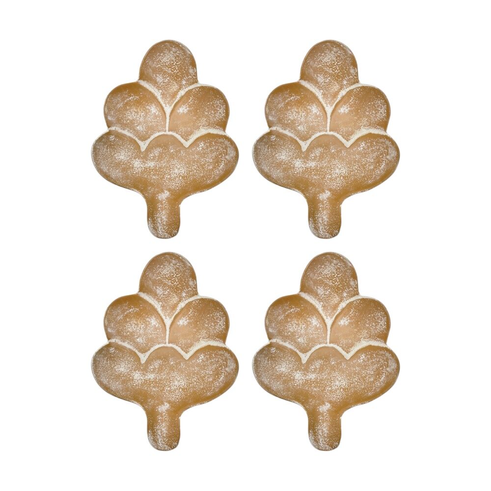 4PK J.Elliot Home Mara Nut Aluminium Serving Dish 18x13x3cm Terracotta