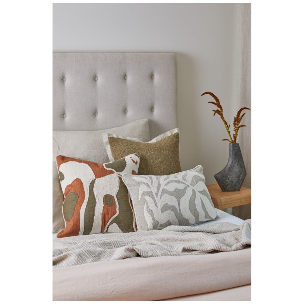 2PK J.Elliot Home Aurelia Cushion Pillow Household Decoration 35x55x0.7cm Ivory