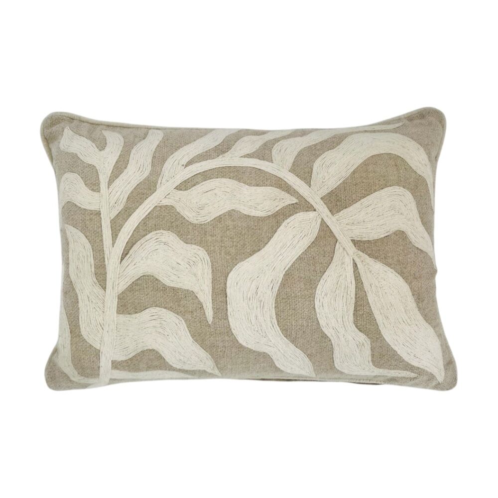 2PK J.Elliot Home Aurelia Cushion Pillow Household Decoration 35x55x0.7cm Ivory