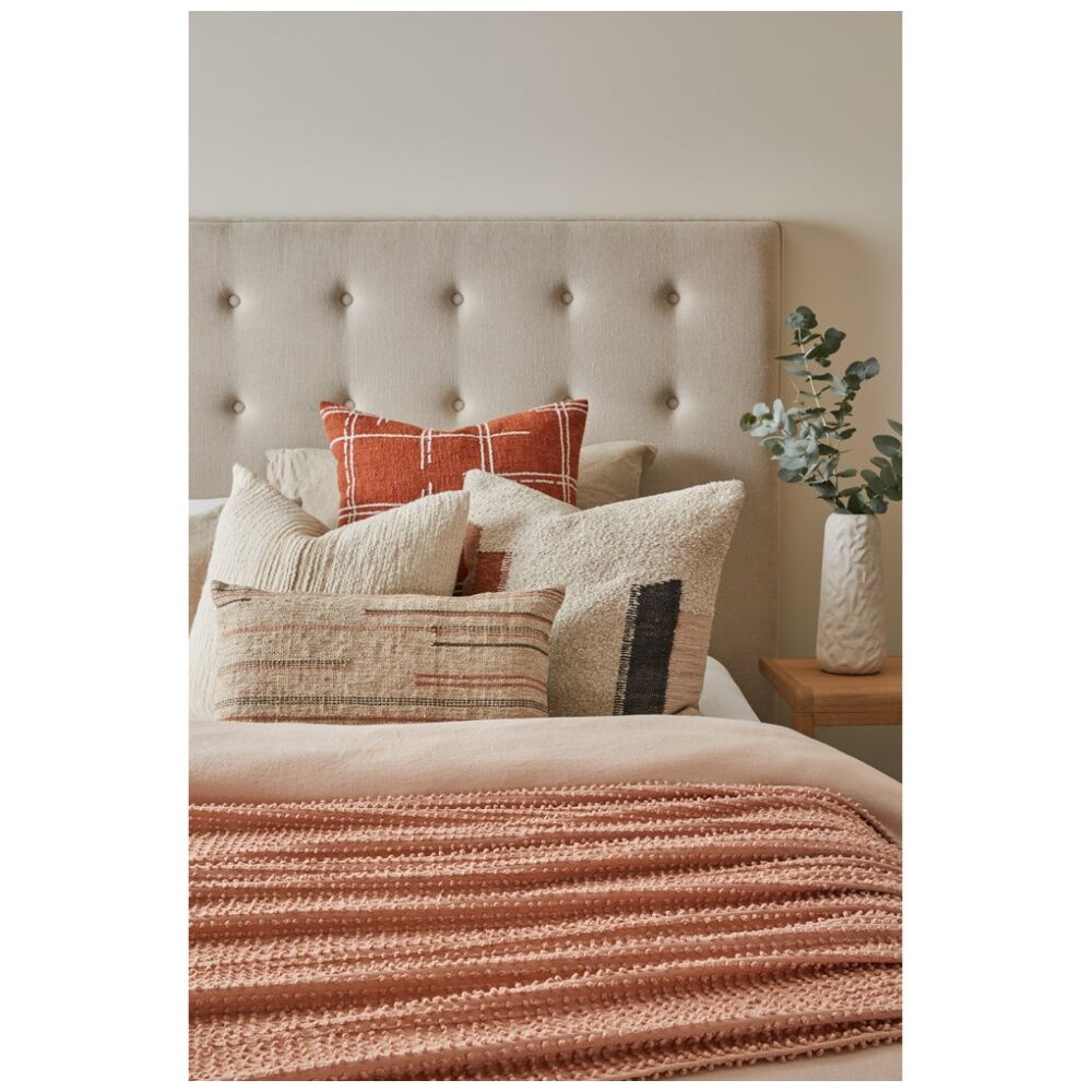 2PK J.Elliot Home Makena Cushion Pillow Household Decor 35x55x0.7cm Natural & Brown