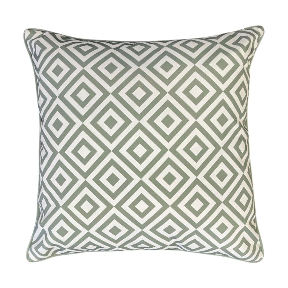 J.Elliot Home Canvas Outdoor Cushion Pillow Household Decor 50x50x12cm Olive
