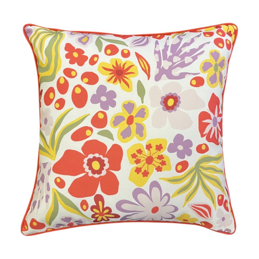 2PK J.Elliot Home Radiance Outdoor Cushion Pillow Household Decor 50x50x12cm Coral