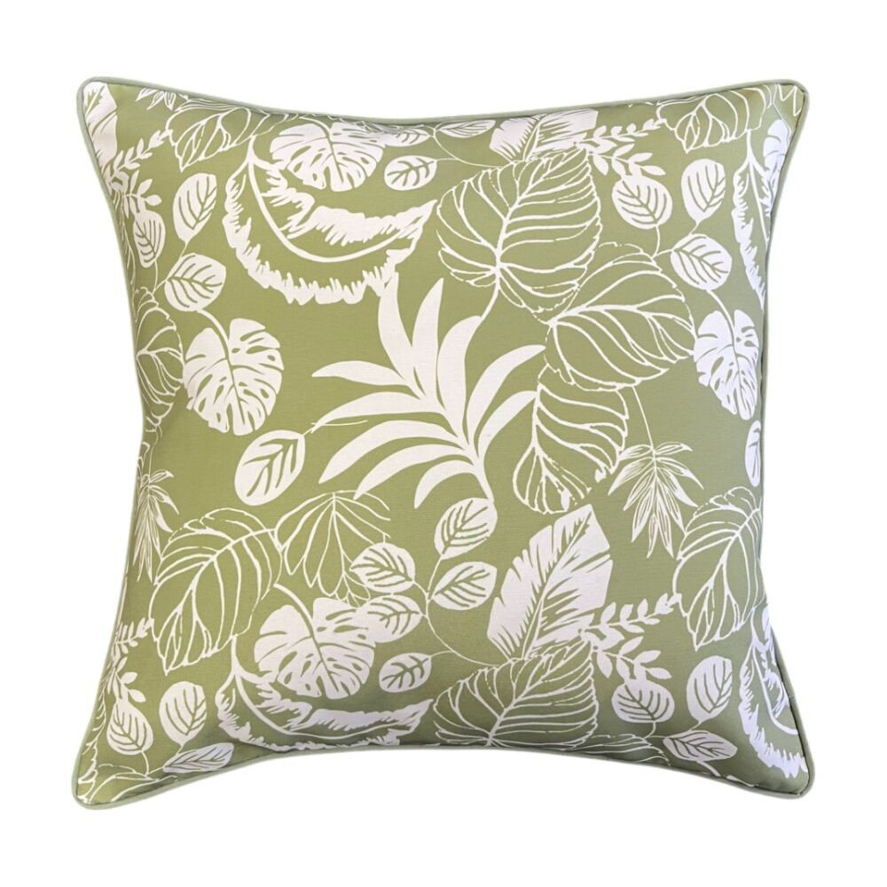2PK J.Elliot Home Tiana Outdoor Cushion Pillow Household Decor 50x50x12cm Olive