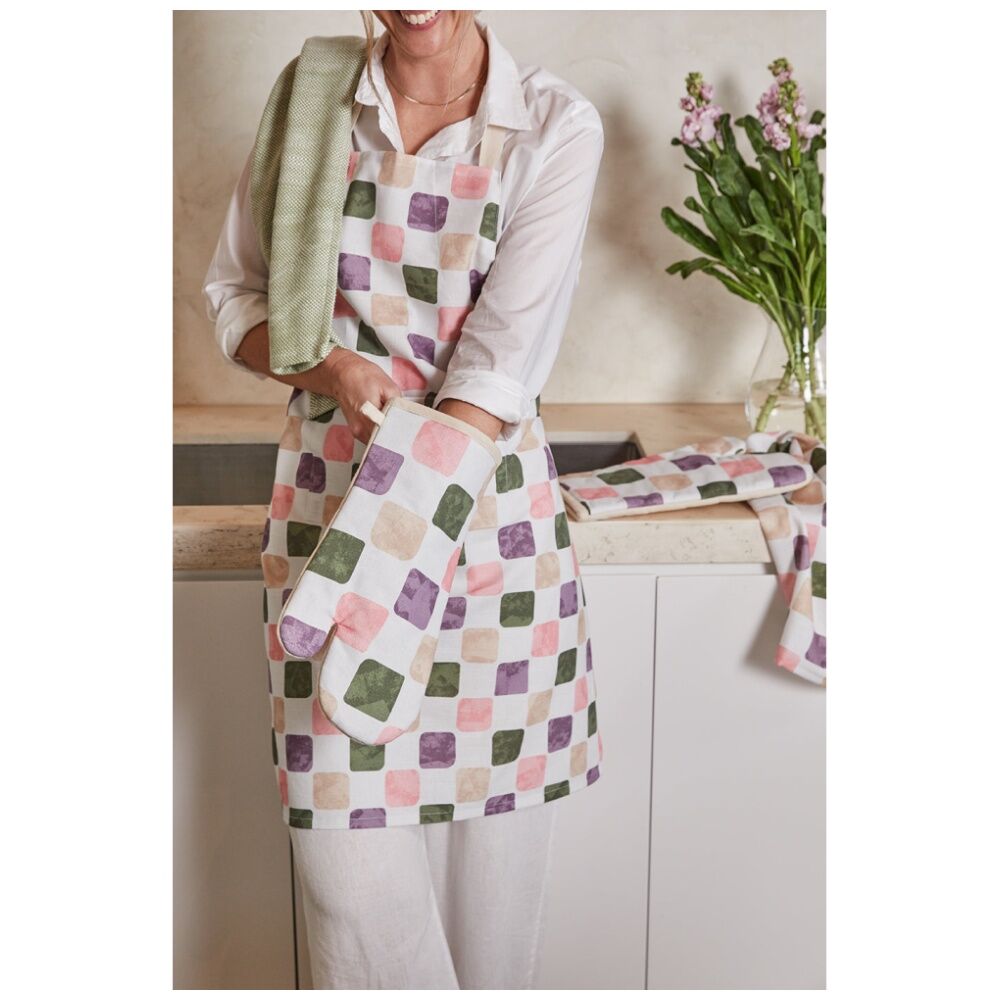 2x 2pc J.Elliot Home Joya Oven Mitt Kitchen Accessory 19x35x2cm Beige