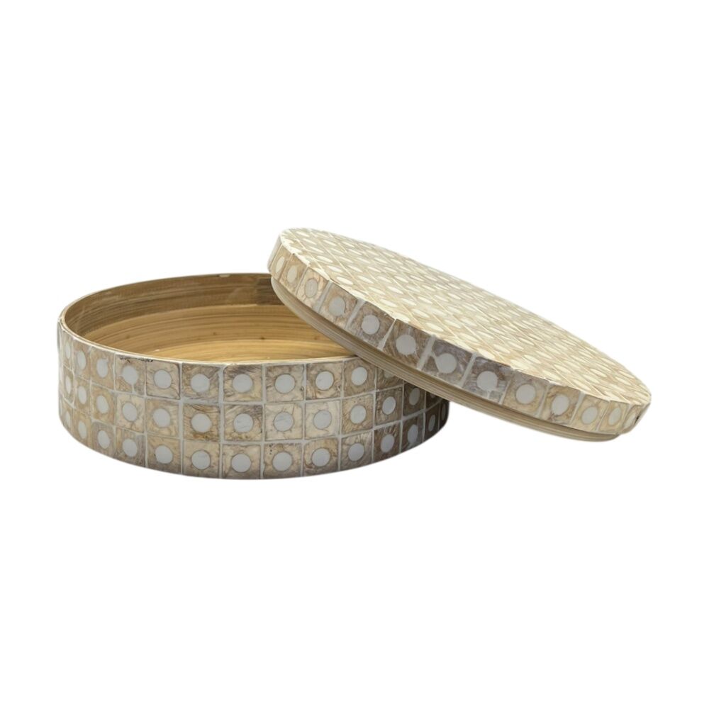 J.Elliot Home Elodie Pearl Small Storage Box 25x25x8cm Natural