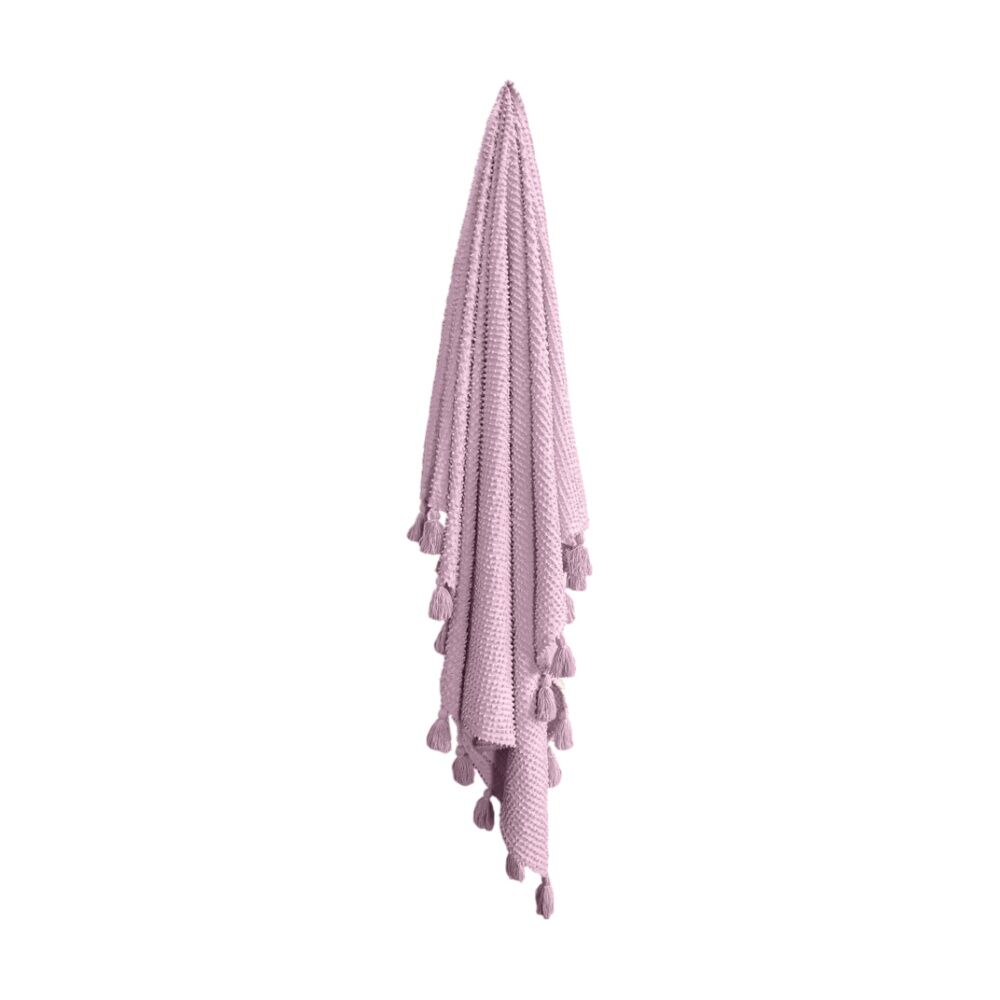 J.Elliot Home Luna Throw Household Decoration 130x170x1cm Soft Orchid