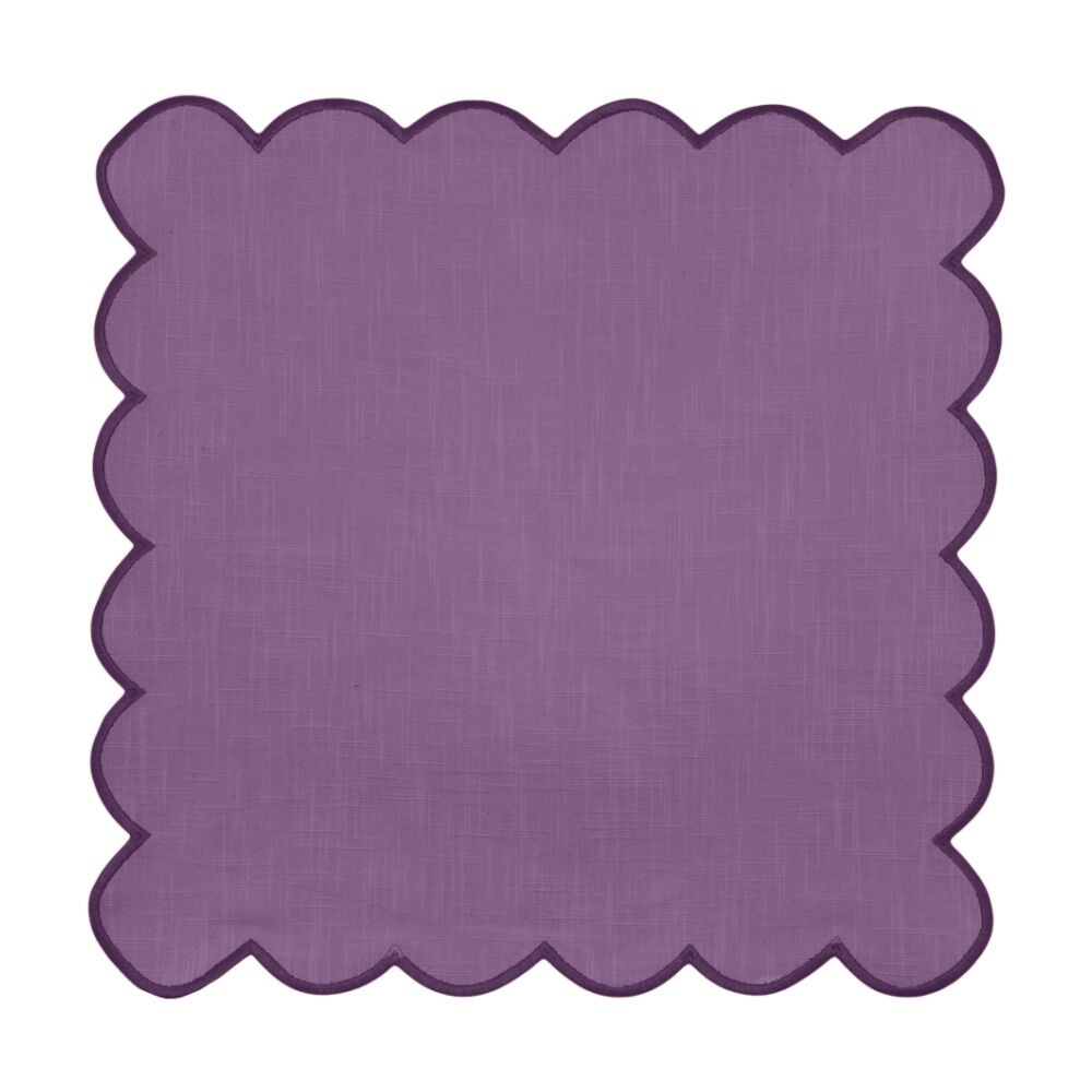 2x 4pc J.Elliot Home Sally Napkins Tableware 45x45x0.2cm Purple