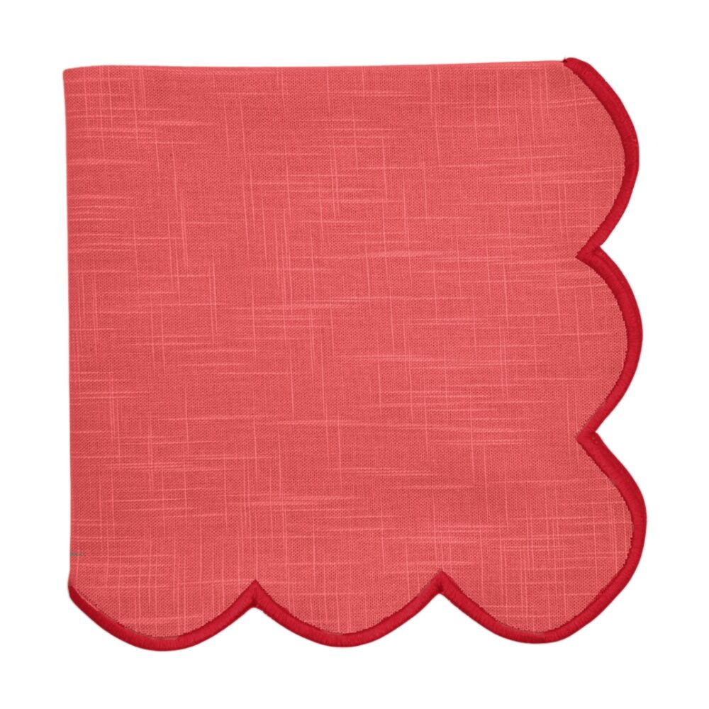 4pc J.Elliot Home Sally Napkins Tableware 45x45x0.2cm Red