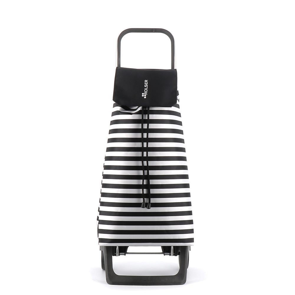 Rolser 43L 2 Wheel Folding Shopping Cart Trolley 64.5x41cmBlack & White