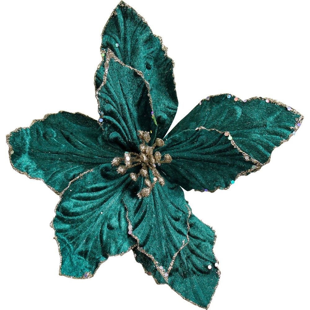 10PK LVD 23cm Plastic Velvet Flower Home Decor - Jewel