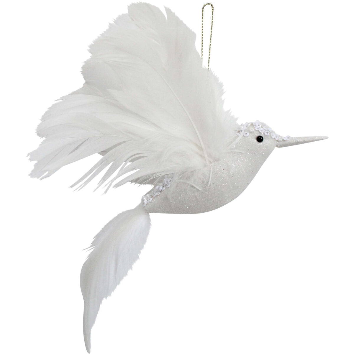 2PK LVD Wall Hanging Bird Ornament Home Decor 18x23cm - White