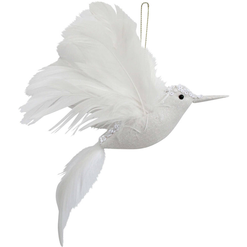 4PK LVD Wall Hanging Bird Ornament Home Decor 18x23cm - White