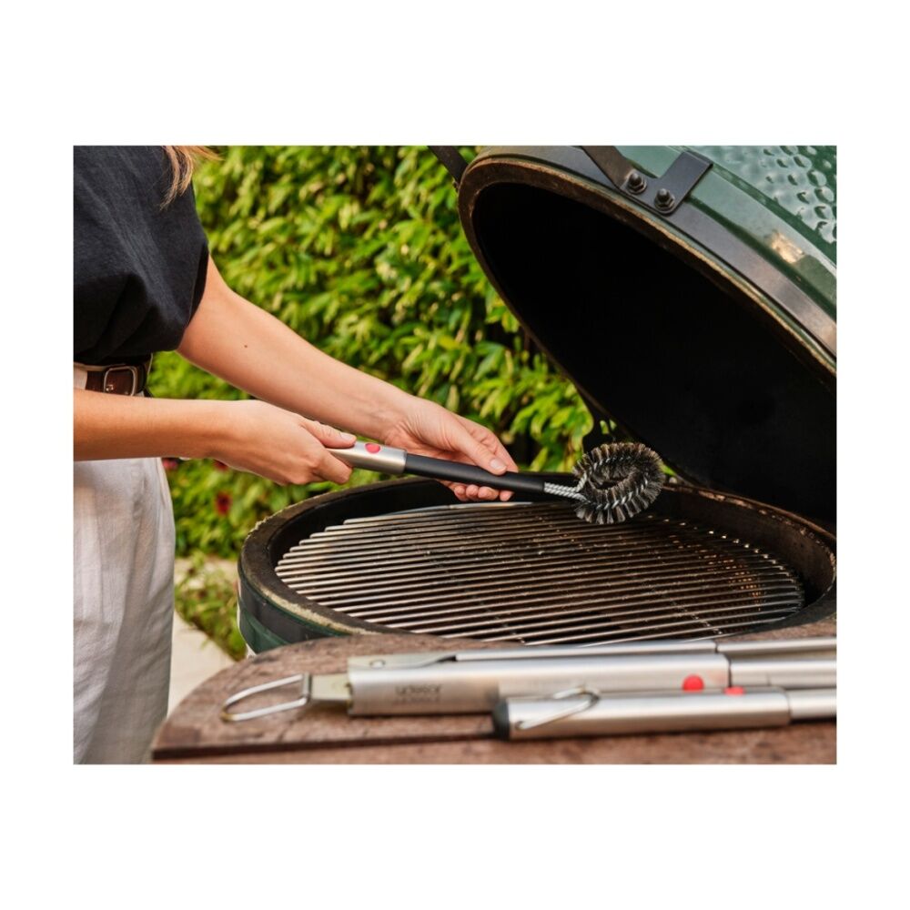 2PK Joseph Joseph GrillOut BBQ Cleaning Brush W/ Retractable Head Steel