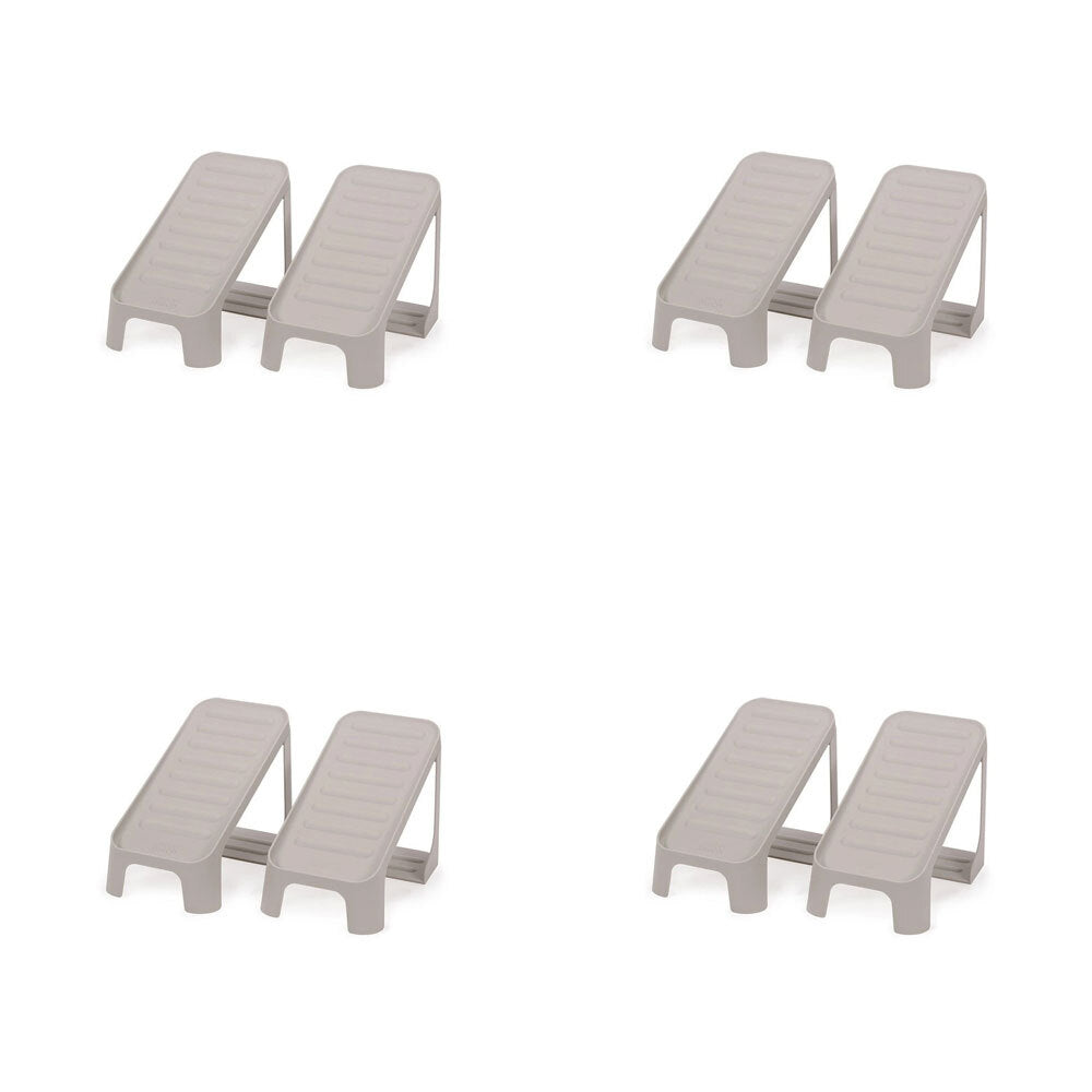 4x 2pc Joseph Joseph Shoe-in Single Shoe Caddy 26.2cm White