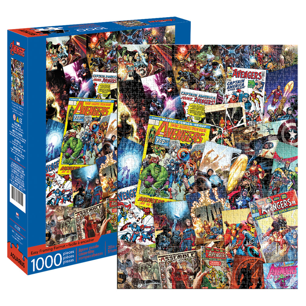 1000pc Aquarius Marvel Avengers Collage 51x71cm Jigsaw Puzzle 14y+