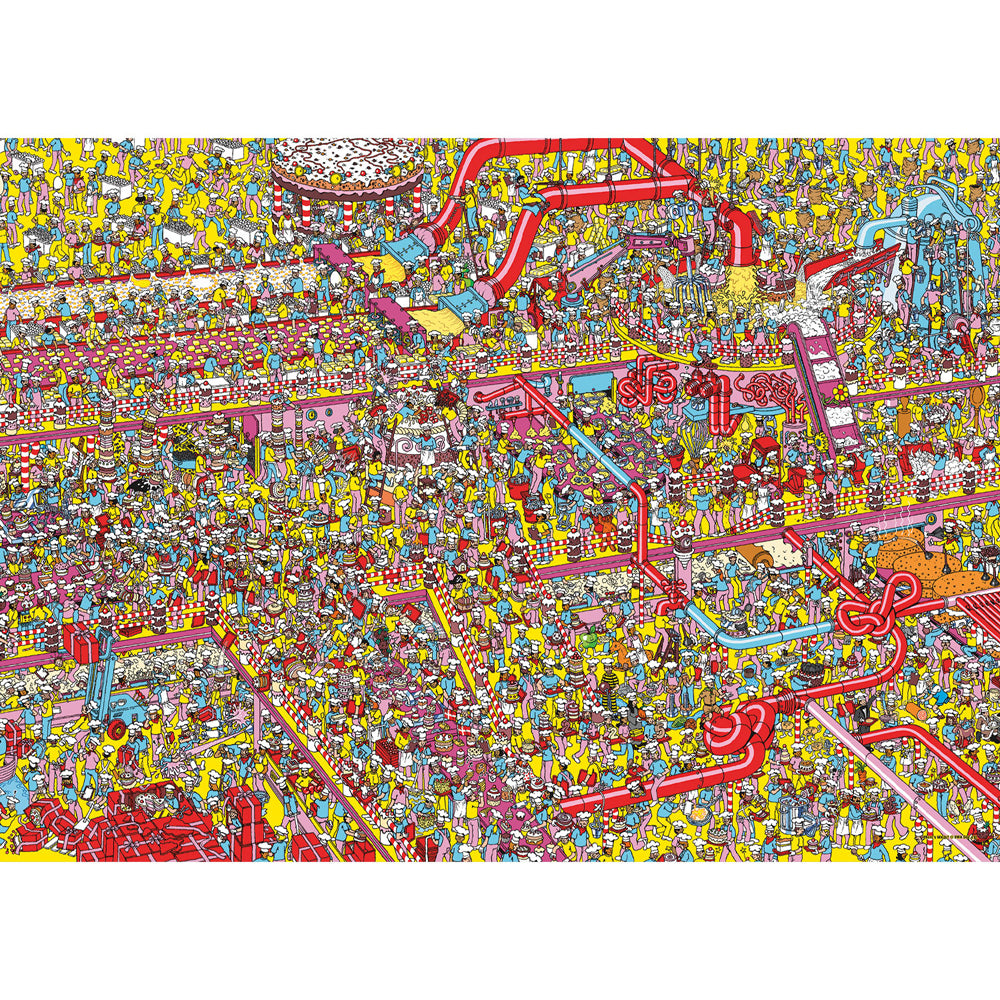 1000pc Aquarius Where's Waldo Cake Factory Jigsaw Puzzle