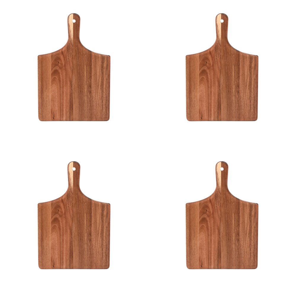 4PK NF Living Acacia Wooden Cutting Board 33x22 Serving Kitchen Gadgets Brown