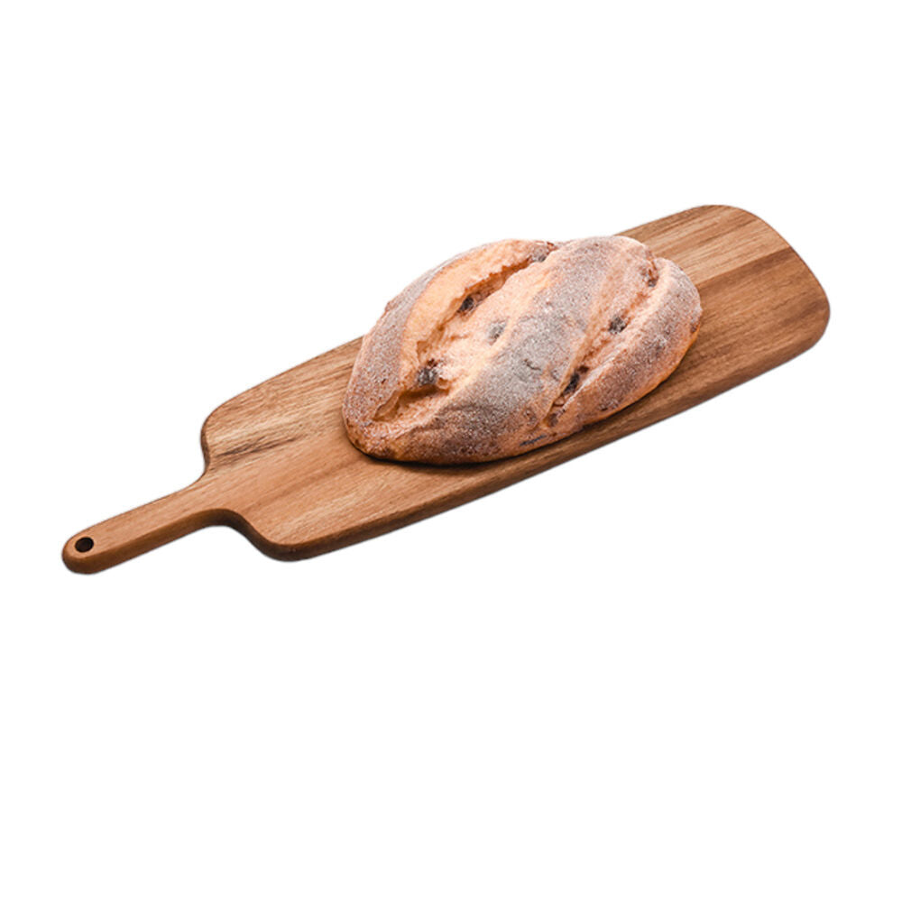 2PK NF Living Acacia Wooden Cutting Paddle 56x18 Serving Board Kitchen Brown